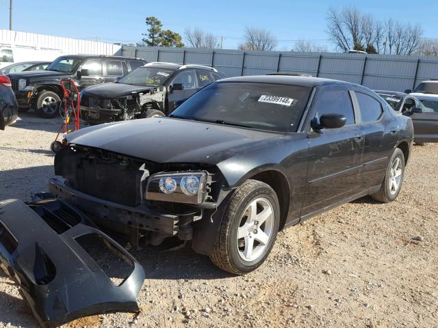 2B3KA43D79H552312 - 2009 DODGE CHARGER BLACK photo 2