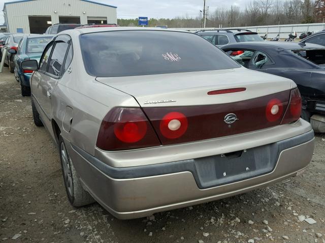 2G1WF52E319333842 - 2001 CHEVROLET IMPALA BEIGE photo 3