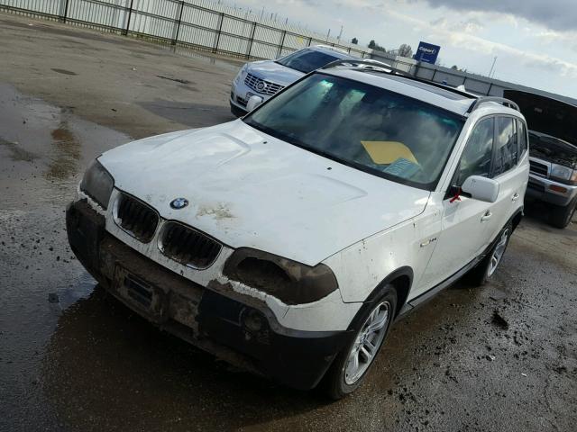 WBXPA93415WD18573 - 2005 BMW X3 3.0I WHITE photo 2