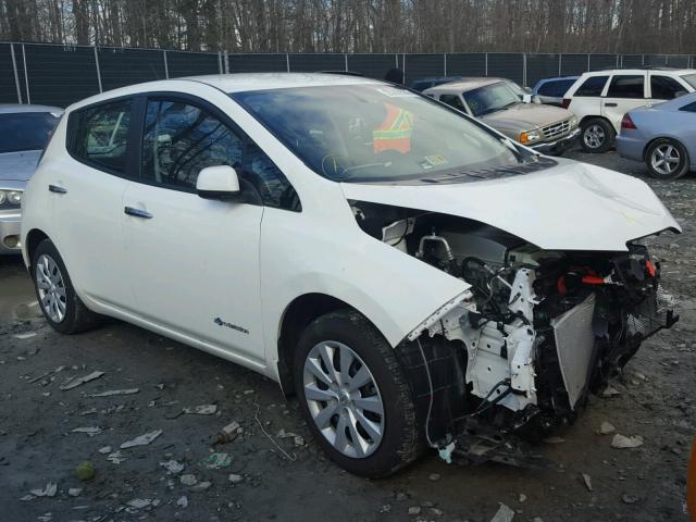 1N4BZ0CP3HC305807 - 2017 NISSAN LEAF S WHITE photo 1