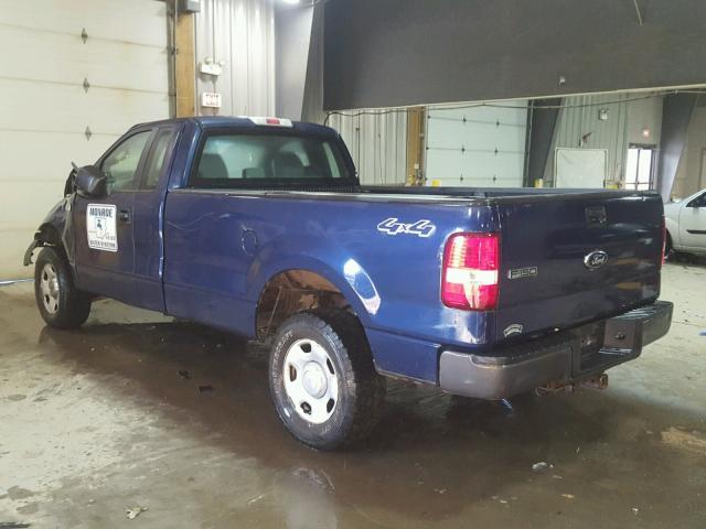 1FTRF14W67KD60544 - 2007 FORD F150 BLUE photo 3