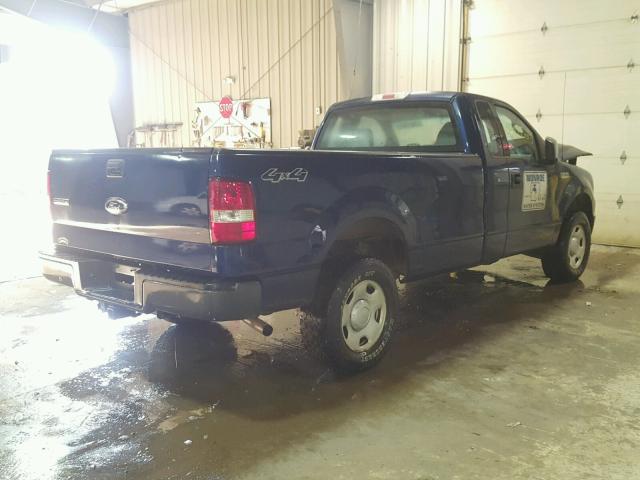 1FTRF14W67KD60544 - 2007 FORD F150 BLUE photo 4