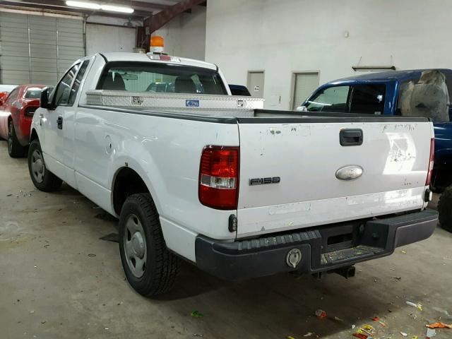 1FTRF12W57KD11404 - 2007 FORD F150 WHITE photo 3