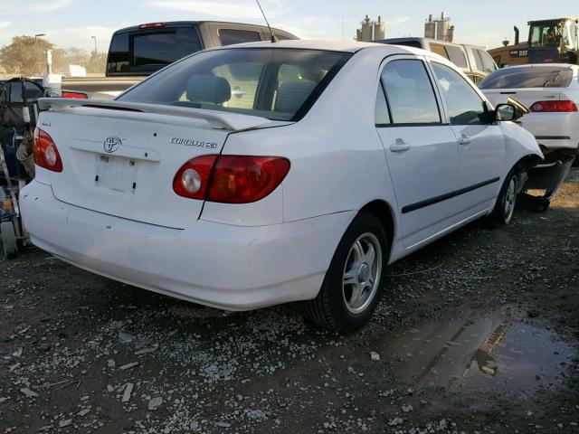 1NXBR32E03Z010545 - 2003 TOYOTA COROLLA CE WHITE photo 4