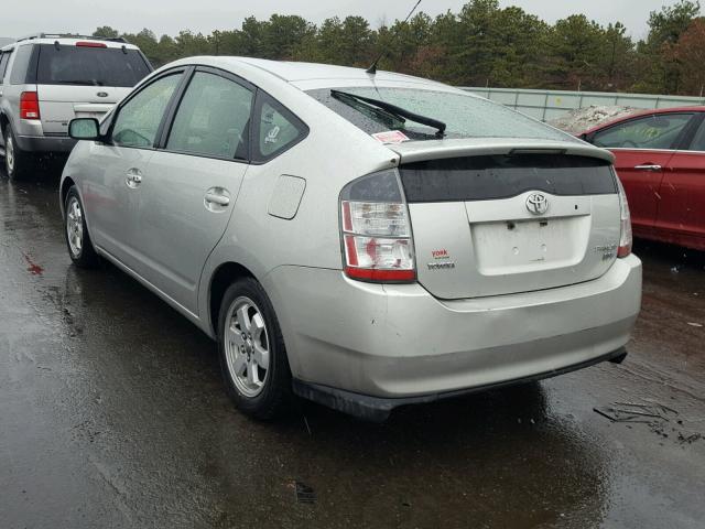 JTDKB20U653102314 - 2005 TOYOTA PRIUS SILVER photo 3