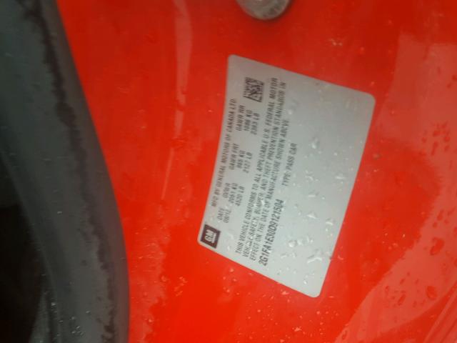 2G1FA1E30D9121504 - 2013 CHEVROLET CAMARO LS RED photo 10