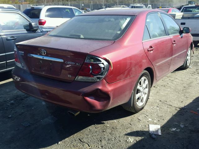 4T1BF30K66U116276 - 2006 TOYOTA CAMRY LE RED photo 4