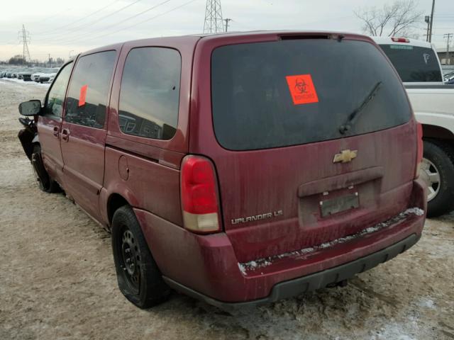 1GNDV23L75D240318 - 2005 CHEVROLET UPLANDER L 红色 照片 3