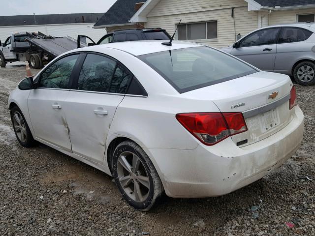 1G1PE5SB3D7142974 - 2013 CHEVROLET CRUZE LT WHITE photo 3