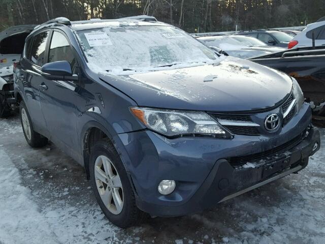 JTMRFREV0DD025445 - 2013 TOYOTA RAV4 XLE BLUE photo 1