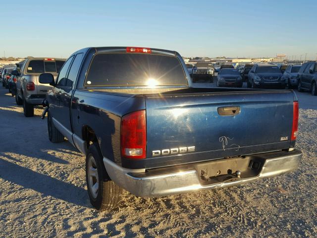 1D7HA18Z43J508758 - 2003 DODGE RAM 1500 S BLUE photo 3