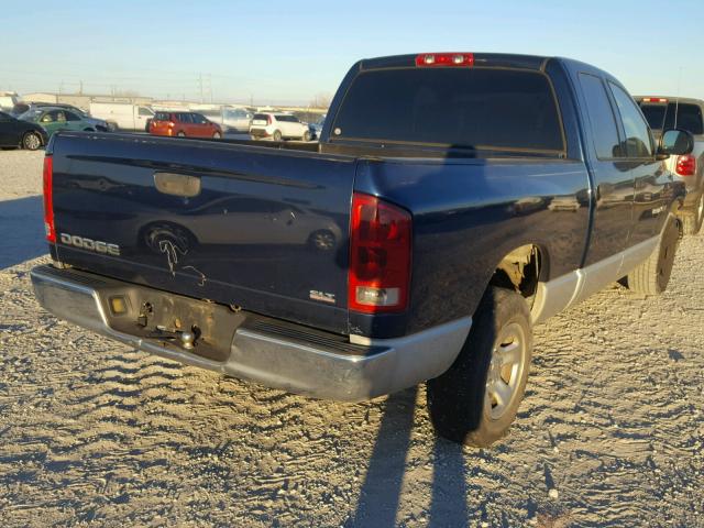 1D7HA18Z43J508758 - 2003 DODGE RAM 1500 S BLUE photo 4