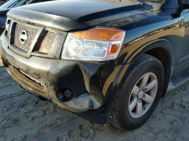 5N1BA0ND8BN620355 - 2011 NISSAN ARMADA SV BLACK photo 10