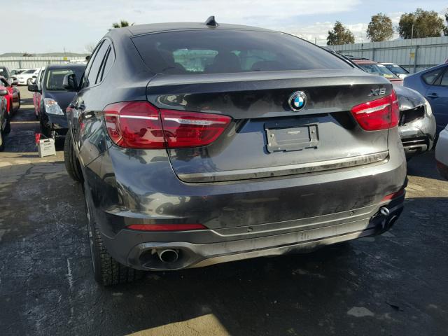 5UXKU2C31H0U30208 - 2017 BMW X6 XDRIVE3 BLACK photo 3