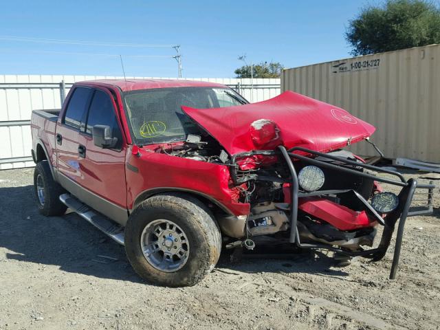 1FTPW14554KD77538 - 2004 FORD F150 SUPER RED photo 1