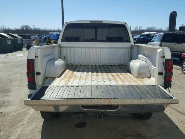 3B7HF13Z31M289889 - 2001 DODGE RAM 1500 WHITE photo 9