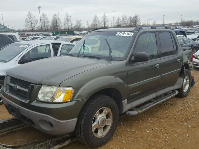 1FMZU77E62UD15964 - 2002 FORD EXPLORER S GREEN photo 2