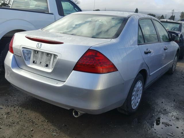 JHMCM56167C014393 - 2007 HONDA ACCORD VAL SILVER photo 4