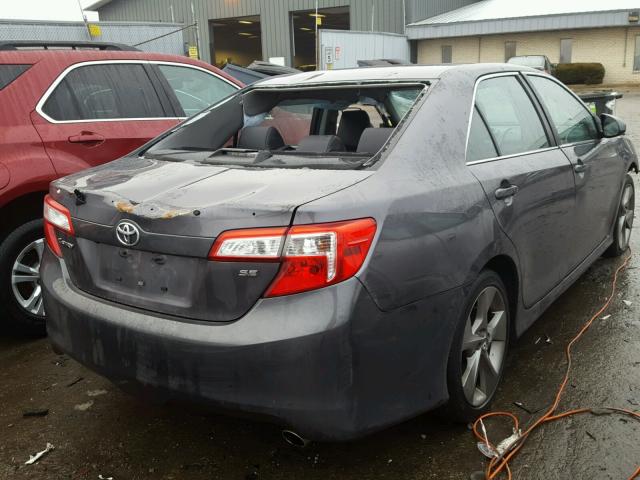 4T1BF1FK2EU807282 - 2014 TOYOTA CAMRY L GRAY photo 4