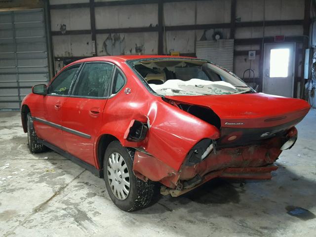 2G1WF52EX49308828 - 2004 CHEVROLET IMPALA 红色 照片 3