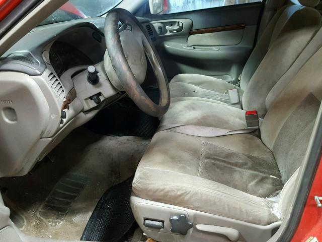 2G1WF52EX49308828 - 2004 CHEVROLET IMPALA 红色 照片 5