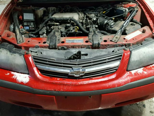 2G1WF52EX49308828 - 2004 CHEVROLET IMPALA RED photo 7