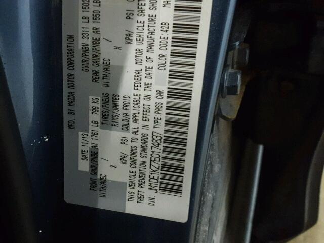 JM1DE1KZ7E0174837 - 2014 MAZDA MAZDA2 SPO 灰色 照片 10