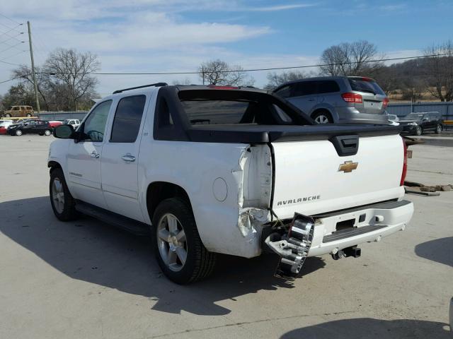 3GNEC12J78G127495 - 2008 CHEVROLET AVALANCHE WHITE photo 3