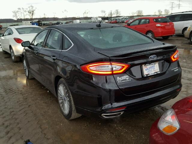 3FA6P0K90GR391748 - 2016 FORD FUSION TIT BLACK photo 3