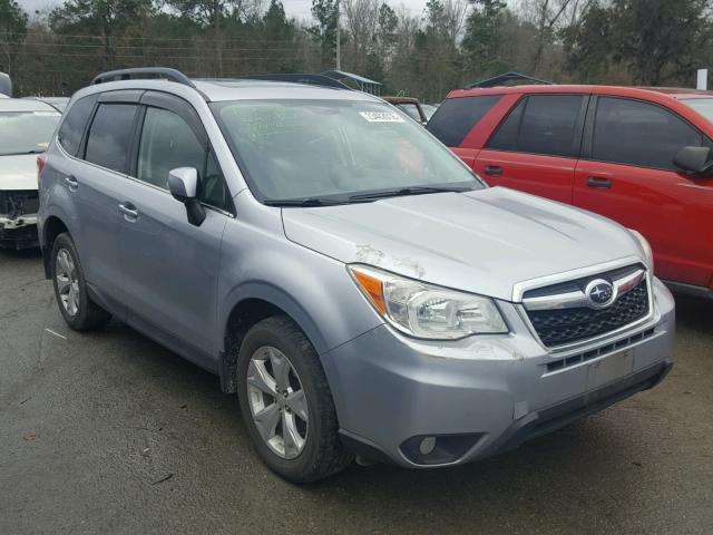 JF2SJAPC5EH402456 - 2014 SUBARU FORESTER 2 SILVER photo 1