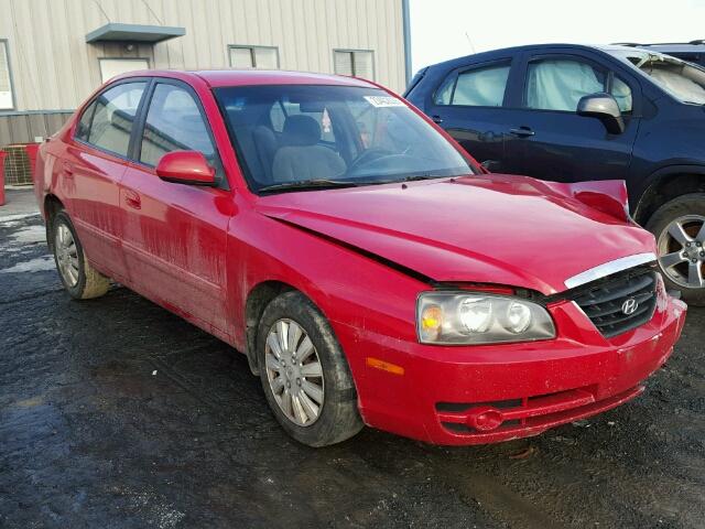 KMHDN46D45U071735 - 2005 HYUNDAI ELANTRA GL RED photo 1