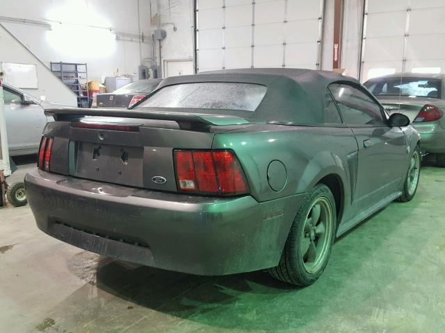 1FAFP44664F209621 - 2004 FORD MUSTANG GRAY photo 4