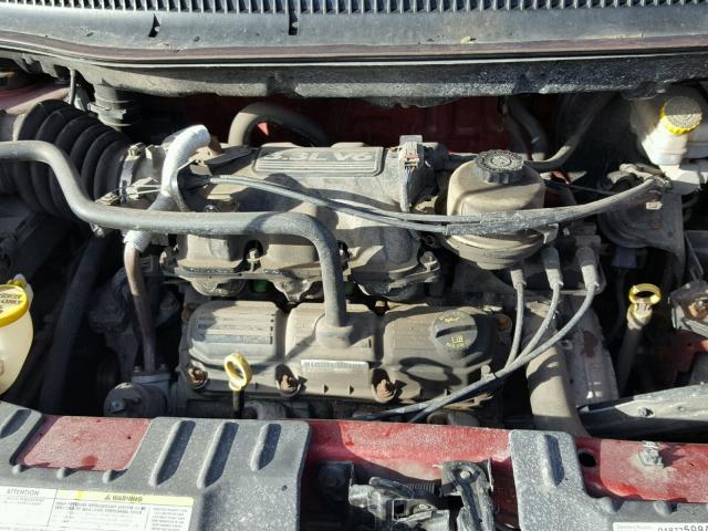 1D4GP25R07B244343 - 2007 DODGE CARAVAN SE RED photo 7