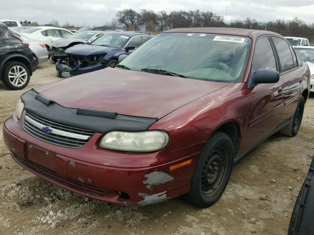 1G1ND52J72M639056 - 2002 CHEVROLET MALIBU BURGUNDY photo 2