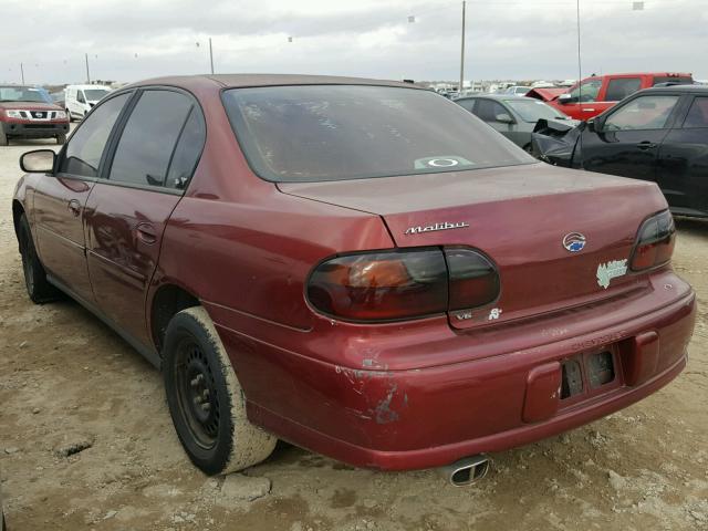 1G1ND52J72M639056 - 2002 CHEVROLET MALIBU BURGUNDY photo 3