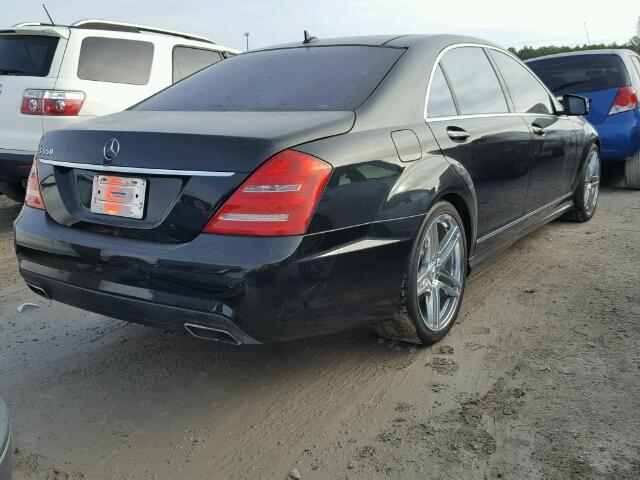 WDDNG7DB8DA508616 - 2013 MERCEDES-BENZ S 550 BLACK photo 4