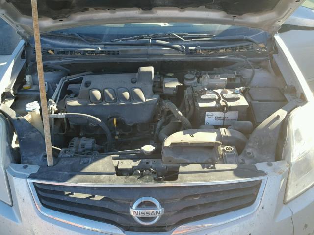 3N1AB6APXAL664357 - 2010 NISSAN SENTRA 2.0 SILVER photo 7