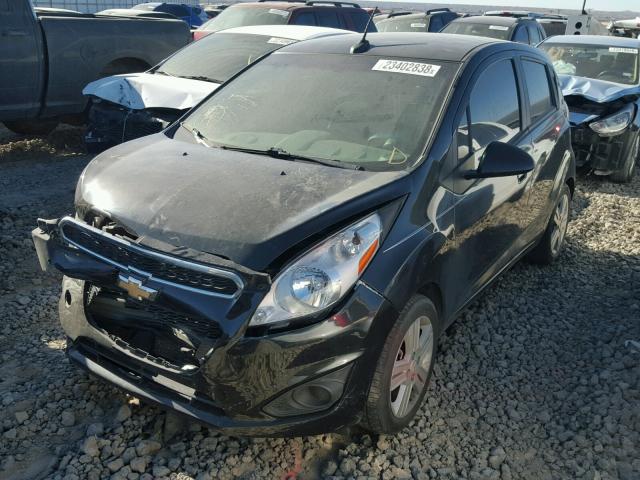 KL8CD6S98EC591872 - 2014 CHEVROLET SPARK 1LT BLACK photo 2