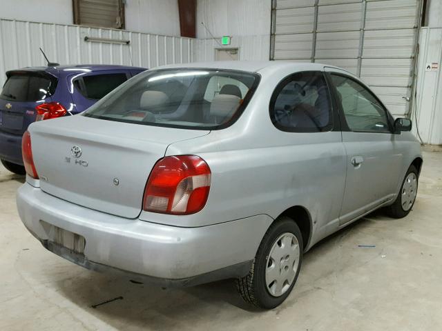 JTDAT123710200836 - 2001 TOYOTA ECHO SILVER photo 4