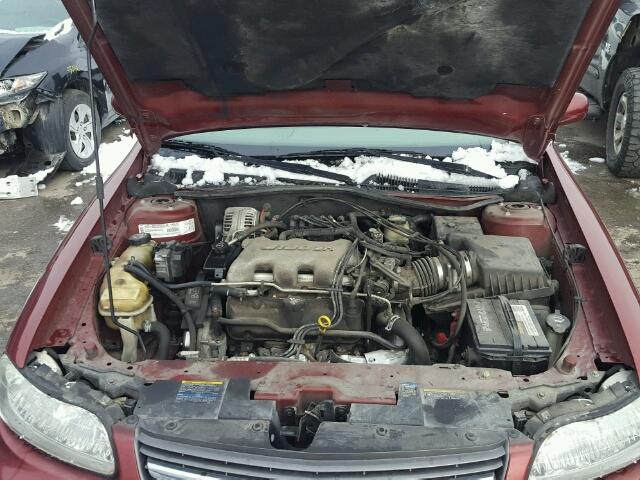 1G1NE52J03M700830 - 2003 CHEVROLET MALIBU LS BURGUNDY photo 7