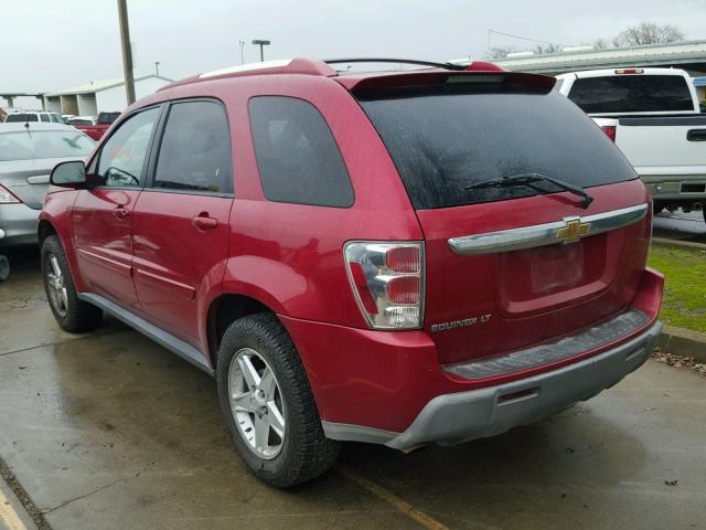 2CNDL63F966013952 - 2006 CHEVROLET EQUINOX LT RED photo 3