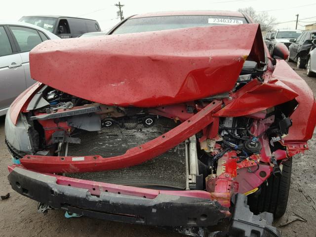 1HGCS1B7XAA008577 - 2010 HONDA ACCORD EX RED photo 7