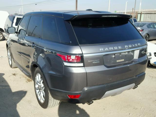SALWR2WF2EA503529 - 2014 LAND ROVER RANGE ROVE GRAY photo 3