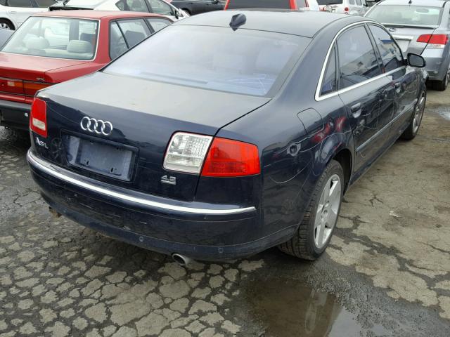 WAUML44E24N001565 - 2004 AUDI A8 L QUATT BLUE photo 4