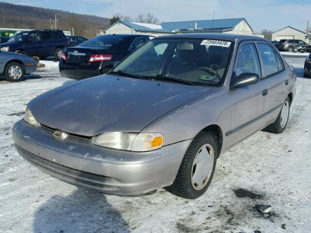 1Y1SK5283XZ420971 - 1999 CHEVROLET GEO PRIZM SILVER photo 2