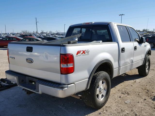 1FTPW14554KC07938 - 2004 FORD F150 SUPER SILVER photo 4