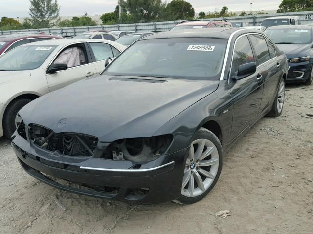 WBAHN83597DT66503 - 2007 BMW 750 BLACK photo 2