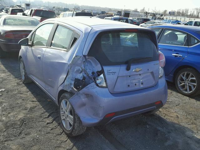 KL8CD6S93EC498872 - 2014 CHEVROLET SPARK 1LT BLUE photo 3