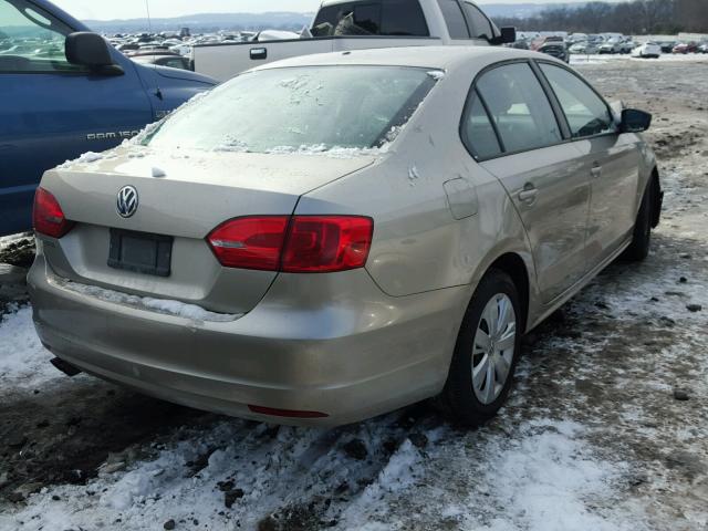 3VW2K7AJ9CM121210 - 2012 VOLKSWAGEN JETTA BASE SILVER photo 4