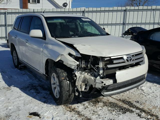 5TDBK3EH0DS182501 - 2013 TOYOTA HIGHLANDER WHITE photo 1